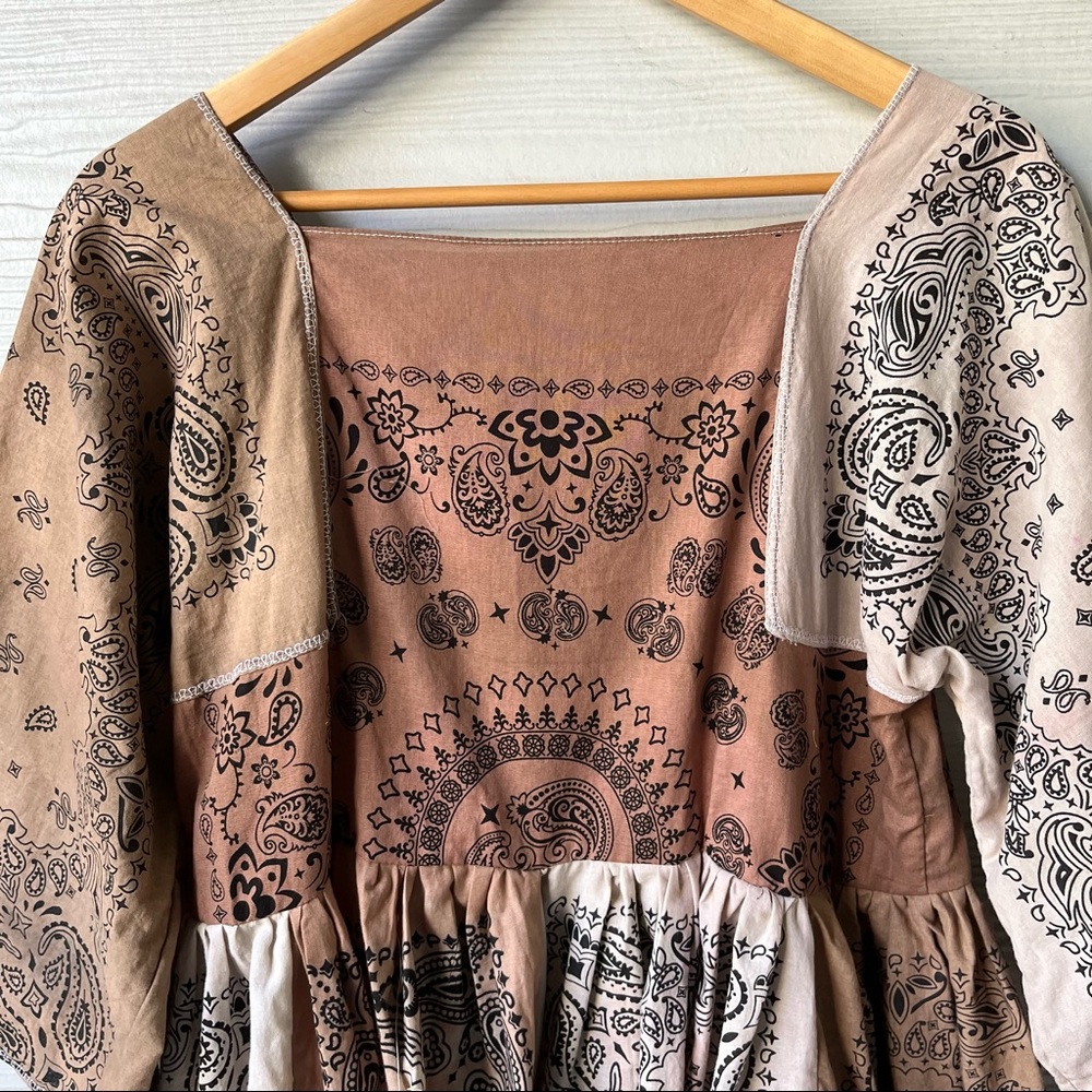 Handmade Bandana Dress SKU 7780 Muddy/Earthy - Picture 13 of 16